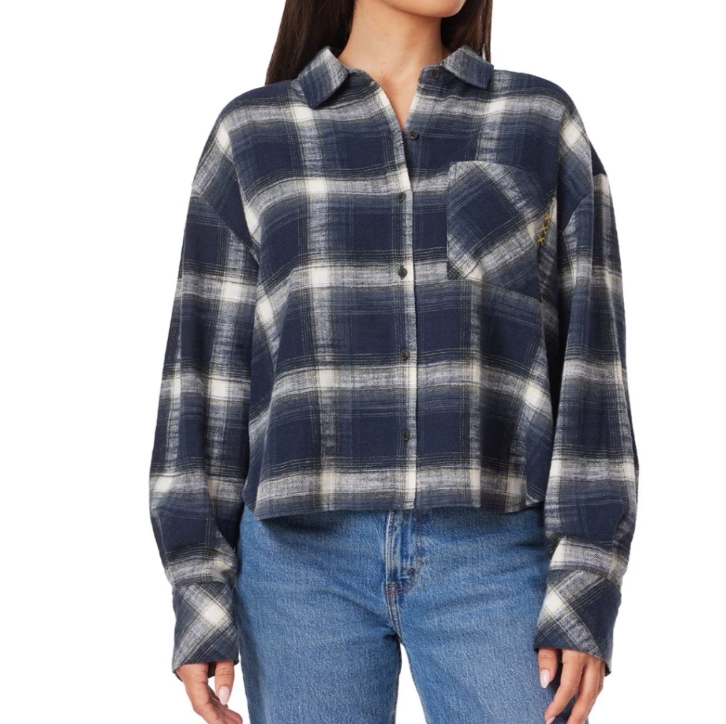 Nwt Scotch & Soda Plaid Button-Up Shirt